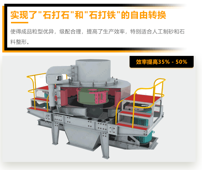 河卵石制砂設(shè)備常用沖擊式制砂機(jī)的原因